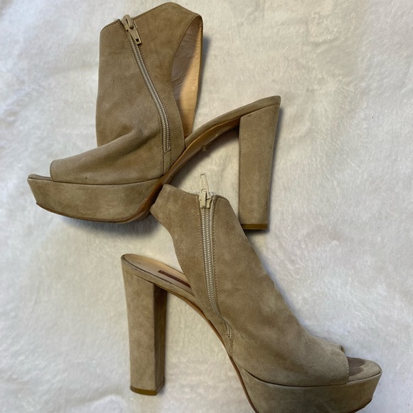Platform sandals tan colour SZ 39 - Picture 3 of 4